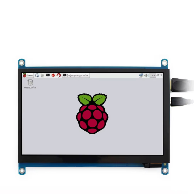 7" HDML Touch Display Waveshare LCD Computer Monitor 1024x600 IPS Capacitive Screen Supports Raspberry Pi/Jetson Nano/Win10 E772