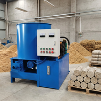 Extrudeuse de briquettes de bois à haut rendement, machine de fabrication de bâtonnets de combustible biomasse à partir de paille et de coques de riz avec armoire de contrôle