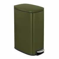 Poubelle à pédale en acier inoxydable 8L pour la maison, la cuisine et l'hôtel.
