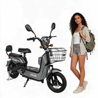 Scooter électrique à 2 roues pas cher, vélo électrique de ville 48V 350W pour adultes, batterie non incluse