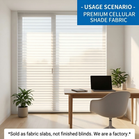 Tissu pour stores plissés alvéolés sur mesure (ODM/OEM) pour fenêtre [Tissu uniquement]