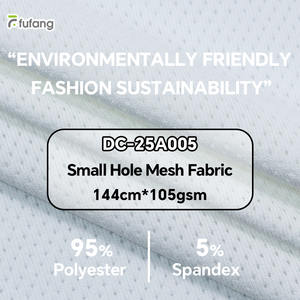 Nhà Máy Tùy Chỉnh 95% <span class=keywords><strong>Polyester</strong></span> 5% Spandex Lưới Lót Vải Jersey Dệt Kim Vải Thăng Hoa Lỗ Nhỏ Lưới In Vải - Product Image 4