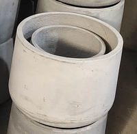 Moule en silicone surdimensionné pour pot de fleurs décoratif rond d'extérieur, idéal pour la moulage de résine et de plâtre