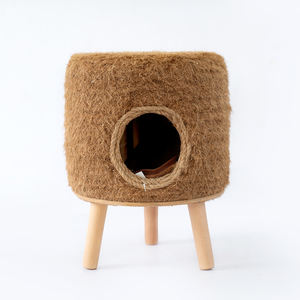 Maßgefertigtes Katzenbett aus Palmholzfaser Gewebtes Rattan-Katzen- und Hundebett für Innen und Außen - Product Image 4