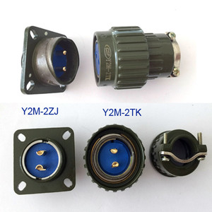 ขั้วต่อวงกลมกันน้ำ CSP Y2M แบบ 2 ขา ผลิตจากพลาสติก PBT สำหรับการเชื่อมต่อแบบรวดเร็วสำหรับอุตสาหกรรมการบิน - Product Image 1