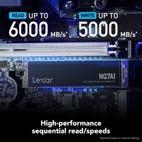 Lexar NQ7A1 PCIe 4.0 NVMe SSD 512GB 1TB 2TB M.2 2280 Internal Solid State Drive untuk Laptop Desktop PC