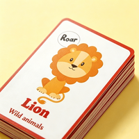 Cartes d'apprentissage éducatives pour enfants en anglais, cartes d'alphabet en papier épais avec design personnalisé, impression sur mesure
