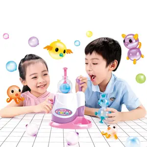 New DIY Sticky Ball Toys Sets Kids Creative Handmade Art inflável Balão Sticky Ball Making Machine Brinquedos Educativos Para Presente