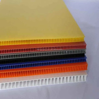 Panneau publicitaire ondulé en PP 2-12MM Feuille plastique blanche Plaque plastique grise creuse 4ft X 8ft Corflute Coroplast Board