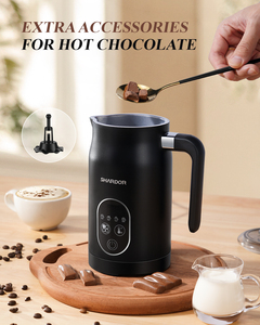 Cuiseur vapeur à lait électrique 4 en 1 Machine à mousse chaude et froide pour mousseur à lait Latte Espresso - Product Image 5