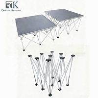 Escenario Móvil Plegable de Aluminio Ligero para DJ, Bodas, Eventos, Conciertos, Plataforma Portátil OEM