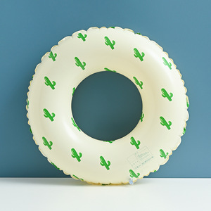 Tanyozhe Cactus Swimming Ring For Children Thickened Anti Rollover Float With Pattern Design - Product Image 1