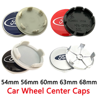 Cache-moyeux de roue de voiture 54mm 56mm 60mm 68mm pour Ford Fiesta Mondeo Fusion Explorer Escape Focus, accessoires de style pour jantes