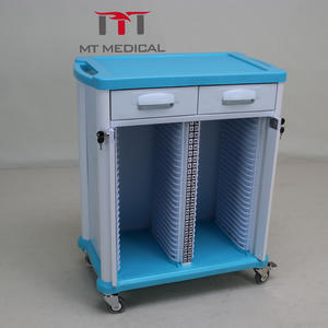 MT Offre Spéciale médicale Chariot d'enregistrement d'hôpital Chariot de classement mobile avec double rangée de dossiers d'hôpital Chariot de dossier d'hôpital - Product Image 5