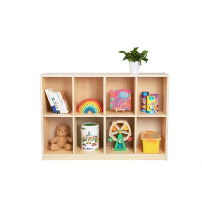 Asilo Montessori massello armadietto in legno massello armadietto giocattolo per bambini Montessori armadietto angolare