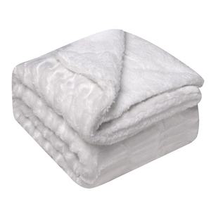 Couverture de lit polaire Sherpa Super douce, très <span class=keywords><strong>chaude</strong></span> et épaisse pour canapé d'hiver, vente en gros - Product Image 6