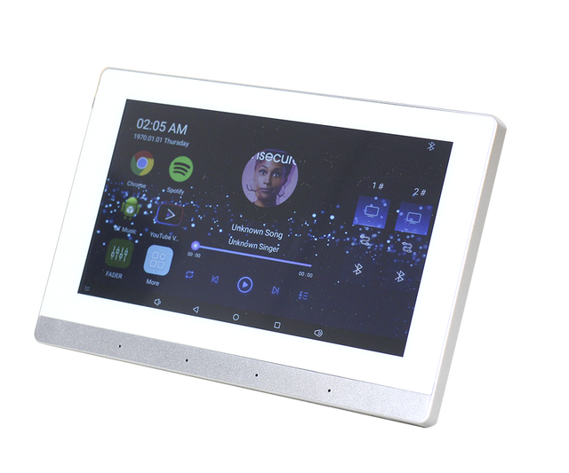 T 7 Inch Touch Screen Bluetooth Wall Amplifiers WiFi Indoor Audio Player Smart Home Theater Android Based Mini Amplifier