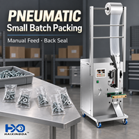 Machine d'emballage pneumatique à alimentation manuelle, équipement de scellage de sachets haute vitesse pour l'emballage de petites pièces et de matériel irrégulier