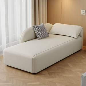 Ghế <span class=keywords><strong>sofa</strong></span> giường hiện đại cao cấp hai chỗ ngồi hình vuông bằng da thật thân thiện với môi trường năm 2026 dành cho phòng khách, phòng ngủ, căn hộ - Product Image 1