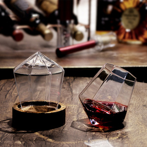<span class=keywords><strong>Verre</strong></span> à whisky en cristal fait main, <span class=keywords><strong>verre</strong></span> à vin rouge <span class=keywords><strong>sans</strong></span> <span class=keywords><strong>pied</strong></span> créatif en forme de diamant, coupe à cocktail personnalisée pour bar, maison et fêtes - Product Image 2
