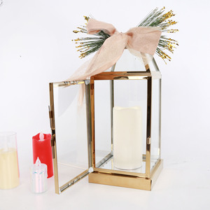 Nordic <strong>Style</strong> Stainless Steel Home Decorations Elegant Metal <strong>Lanterns</strong> &amp; Candle Jars Christmas Gifts - Product Image 2