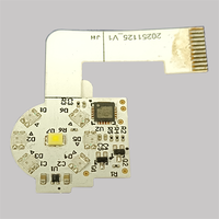 Anillo de Luz LED para Teléfono, Módulo de Luz de Relleno de 6 LED con Control de Intensidad, Conexión FPC para Smartphone, Flash para Selfies, PCBA ODM