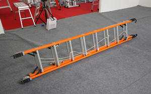 10m 9m 8m 7m Telescópica Fire Escape FRP Cabo Escada, Isolamento Elétrico Extensão Fiberglass Escada - Product Image 2