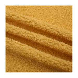 Popular Sherpa Fleece Fabric For Autumn and Winter Imitation Lamb Wool Plush Recycled Fabric For Jacket Garment
