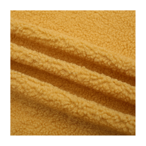 Tela de lana Sherpa Popular para otoño e invierno, tela reciclada de felpa de lana de cordero de imitación para ropa de chaqueta - Product Image 1