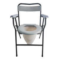 Chaise de toilette pliable en acier épais pour personnes âgées, produit de fabrication chinoise, confortable, nouveau