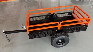 <span class=keywords><strong>Remolque</strong></span> de carro UTV/ATV resistente 1500 LBS acero utilidad jardín malla granja volquete carro cortacésped <span class=keywords><strong>remolque</strong></span> basculante - Product Image 6