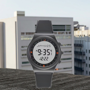Montre de Sport <span class=keywords><strong>AL</strong></span> <span class=keywords><strong>FAJR</strong></span> WY-16 de Haute Qualité, Numérique Noire, Bracelet en Acier Inoxydable, Résistance à l'Eau 5 ATM, Alarme, Chronomètre, Calendrier - Product Image 1