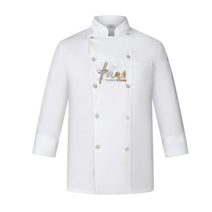 Autumn <strong>Winter</strong> Long Sleeve Twill Fabric Chef <strong>Clothes</strong> for Kitchen Work Hotels Canteens Baker's Kitchen for Restaurant <strong>Bar</strong> Uniforms - Product Image 5