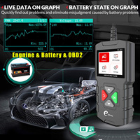 Escáner OBD2 YA-201, Lector de Códigos de Diagnóstico para Automóviles de 12V, Escáner de Sistema de Motor, Herramienta de Diagnóstico para Eliminar Códigos de Error, YA-201 Plug and Play