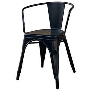 เก้าอี้รับประทานอาหารโลหะโลหะสำหรับลานร้านอาหารขนาด18นิ้วที่นั่งสูงเก้าอี้กลางแจ้งในร่ม - Product Image 6