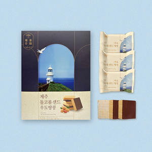 SAMAH Jeju Dolkorom, Galletas de Arroz con Sabor a Cacahuete, Bolsa Grande, 12 Unidades, Regalo Premium para Viajes, Recuerdo, Paquete Grande, Bocadillo Crujiente - Product Image 1