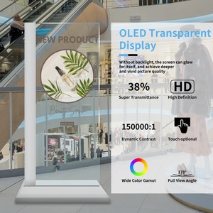 หน้าจอแสดงผลดิจิทัลแบบโปร่งใสขนาด 55 นิ้ว จอ <span class=keywords><strong>OLED</strong></span> ความละเอียด 4k HD แบบสัมผัส บางเฉียบ จอ <span class=keywords><strong>OLED</strong></span> โปร่งใส - Product Image 2