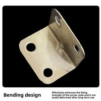 Vente en gros de supports en L à 90 degrés Connecteur de retenue d'angle de quincaillerie de meuble en acier laminé à froid pour tables chaises armoires