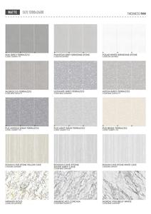 Chất lượng cao 1200x2700mm thiêu kết <span class=keywords><strong>Slate</strong></span> Glossy bề mặt khách sạn biệt thự gạch lát sàn màu xám trắng thương mại phòng ngủ phòng khách - Product Image 4