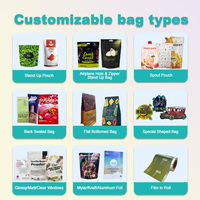 Préservatif vide 3 joints latéraux personnalisables petite feuille stratifiée numérique et sacs en Mylar imprimés pour adultes