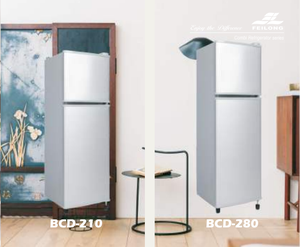 Refrigerador con diseño de escarcha Manual, refrigerador inferior de congelador de dos puertas, 280L, gran oferta - Product Image 3