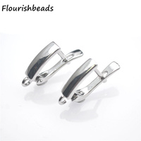 Fermoirs de boucles d'oreilles à levier en cuivre plaqué or 18 carats pour la fabrication de bijoux, design tendance
