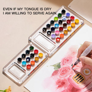 Offre Spéciale Rubens – Kit d'Art Portable de Haute Qualité avec Mini Panneaux Acryliques et Peintures Aquarelles Solides 12/24 Couleurs - Product Image 4