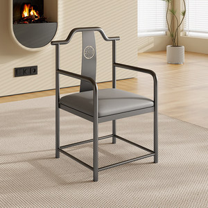 <span class=keywords><strong>Chaise</strong></span> de salle à manger en cuir de luxe de style italien, structure en métal, design moderne minimaliste, haut de gamme, pour la maison, le bureau, l'hôtel, meubles de salle à manger - Product Image 1