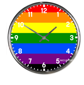 Horloge murale ronde Victory Over AIDS Rainbow, horloge silencieuse classique sans tic-tac, fonctionnant à piles, pour bureau, salon - Product Image 1