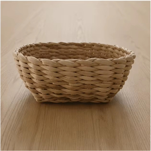 Handwoven Water Hyacinth <b>Storage</b> <b>Basket</b> Natural <b>Wicker</b> Organizer Bowl for Home Decor Kitchen Countertop and Tabletop <b>Storage</b> - Product Image 1