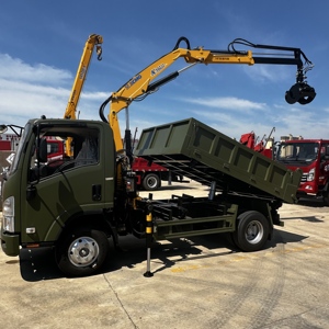 Isuzu lengan lipat Truck Crane pasang dengan fungsi Built-in pembuang mandiri - Product Image 4