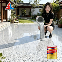 Revêtement de sol de garage industriel auto-nivelant antidérapant haute dureté, effet marbre, carreaux de béton, utilisation domestique, certifié RoHS