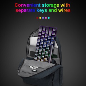 Ergonómico 61 teclas óptico amarillo Azul Rojo interruptor RGB colorido <span class=keywords><strong>Teclado</strong></span> mecánico para juegos - Product Image 6