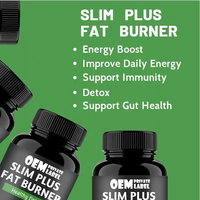 Accélérateur de perte de poids, brûleur de graisse cliniquement prouvé et coupe-faim pour femmes, 60 capsules SLIM PLUS FAT BURNER Capsules